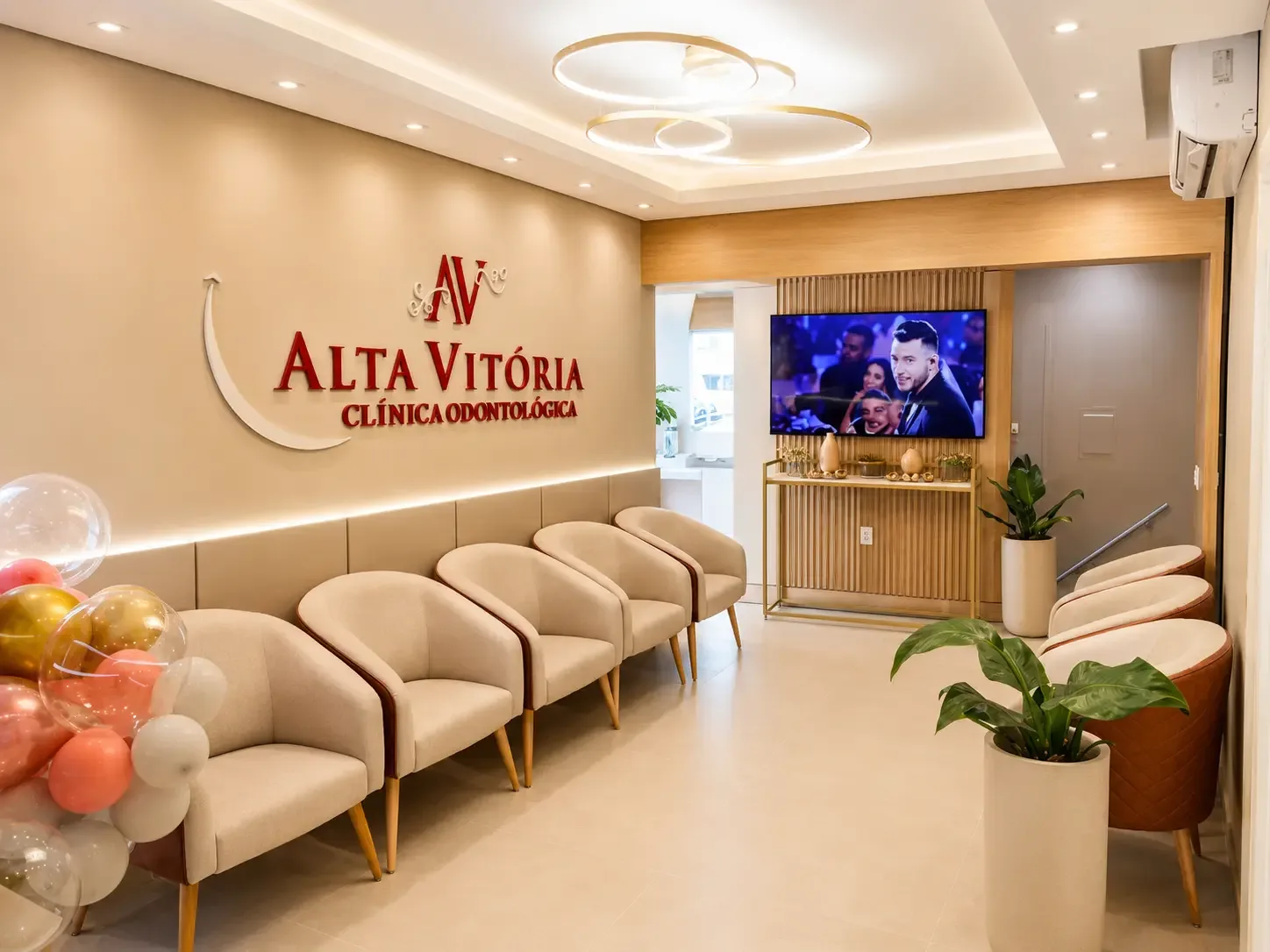 Sala de espera com poltronas confortáveis